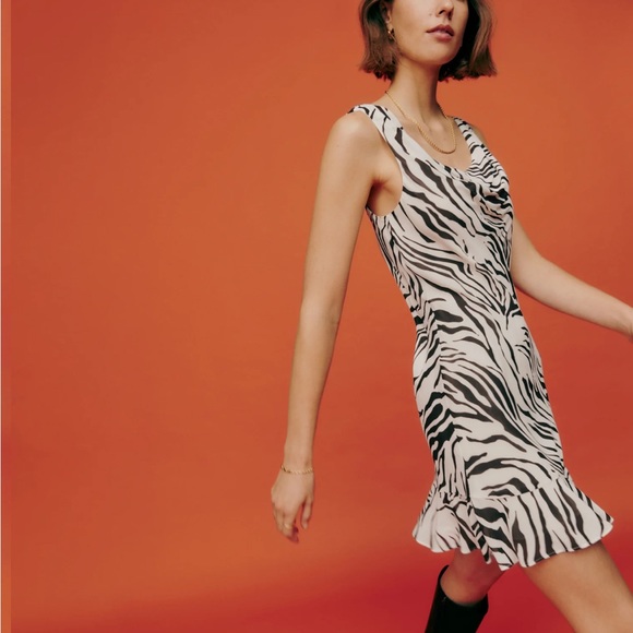 Reformation Rudie Dress in Wild EUC Sz 10 - Picture 7 of 9